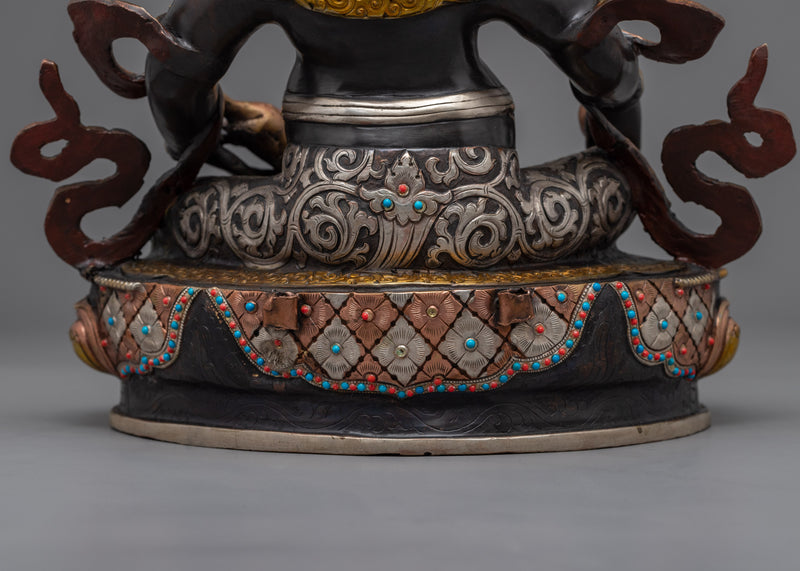 Hand Crafted Dzambhala Practice Statue | Buddhist Figurine for Rituals and Meditations
