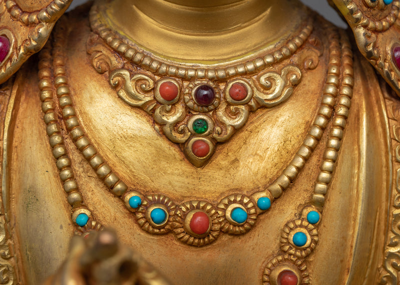Hand Crafted Vajradhara Dorje Chang Statue | Buddhist Statue for Rituals & Meditation