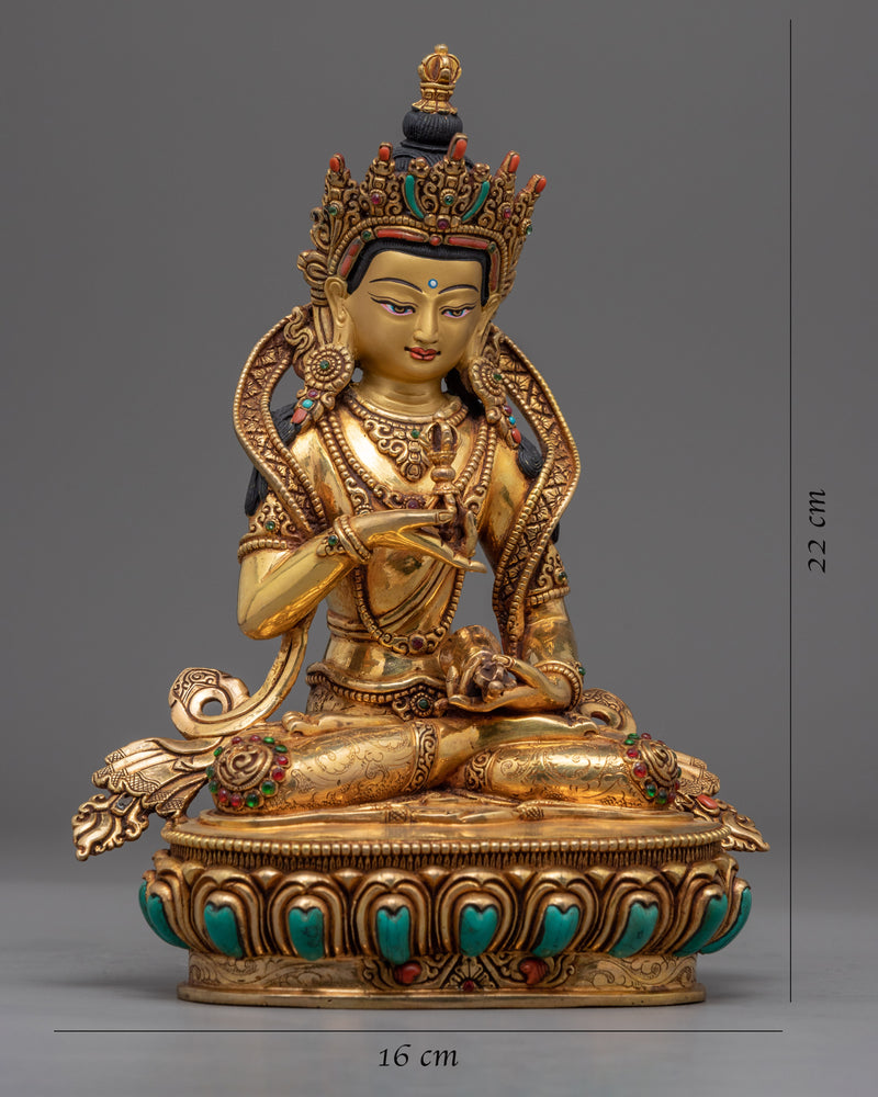 Tibetan Vajrasattva  Bodhisattva Sculpture | Traditional Himalayan Art