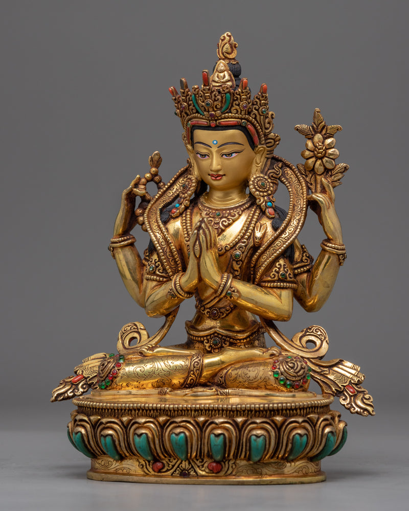 Chenrezig Avalokitesvara Bodhisattva Statue | Hand-Crafted Buddhist Statue