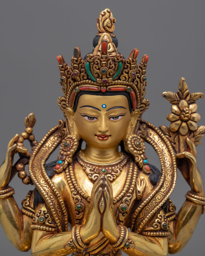 Chenrezig Avalokitesvara Bodhisattva Statue | Hand-Crafted Buddhist Statue