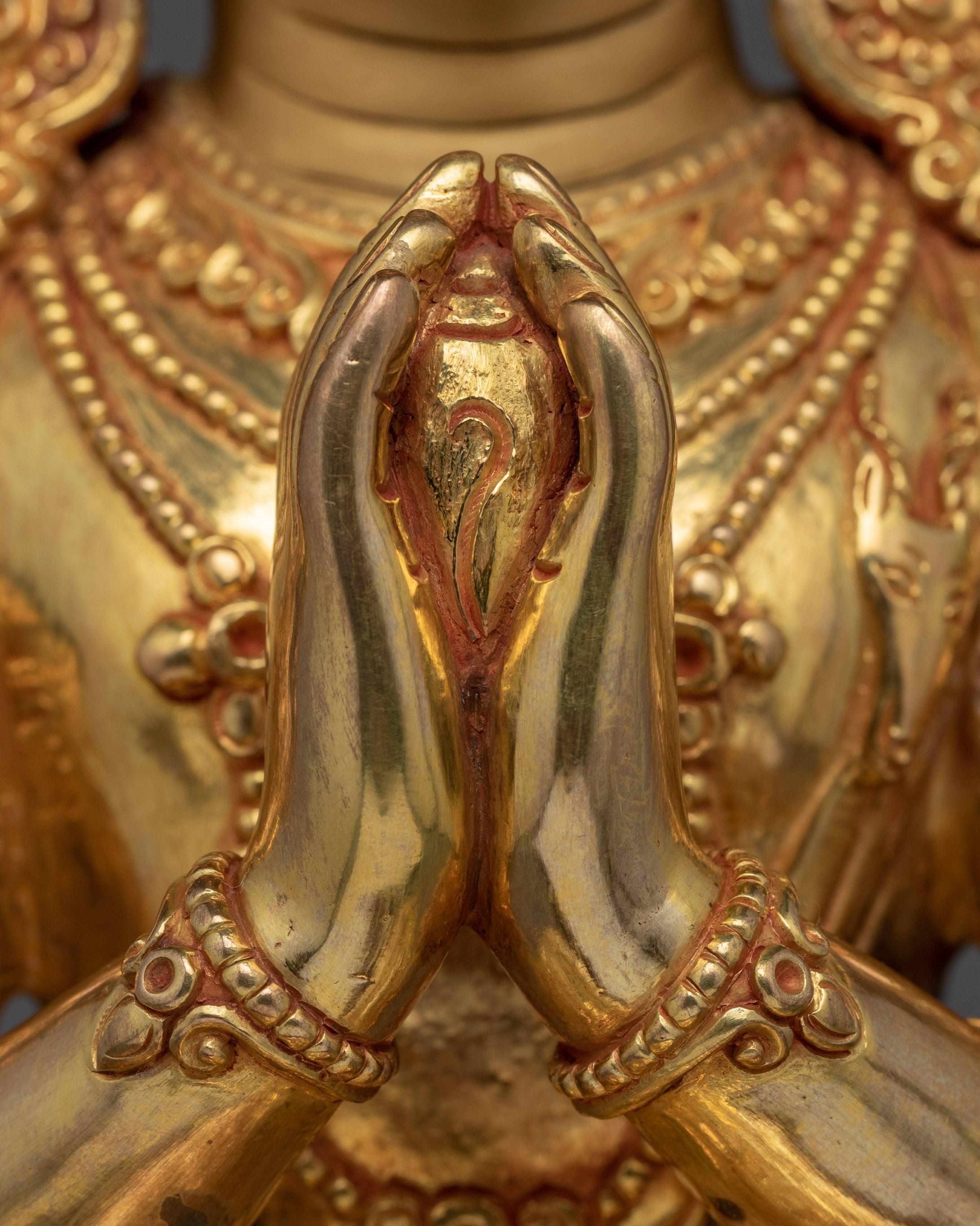 4 Arm Chenrezig Statue | Handmade Buddhist Deity of Compassion