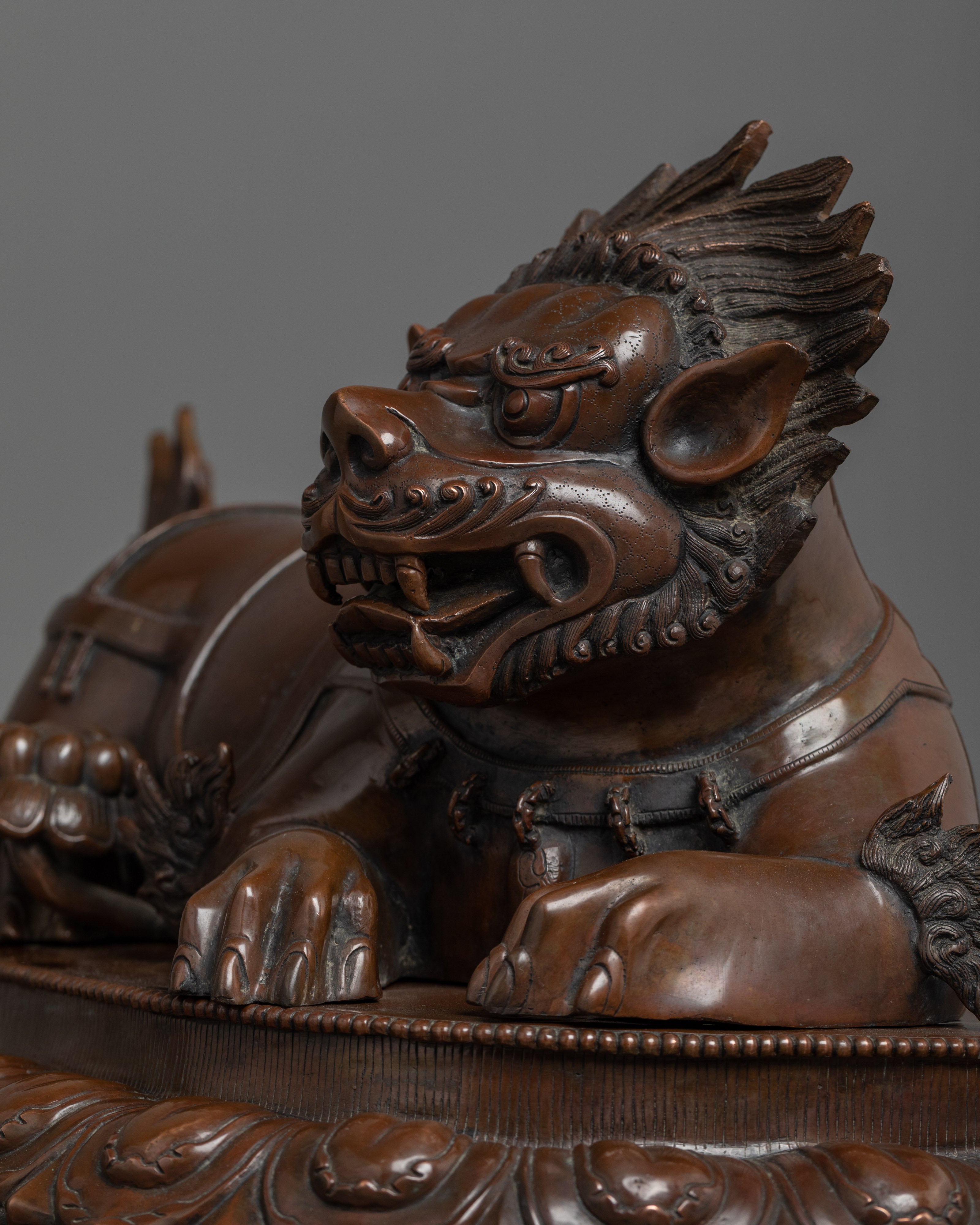 Oxidized Buddhist Art Chenrezig Statue | Handmade Fine Artwork of Nepal