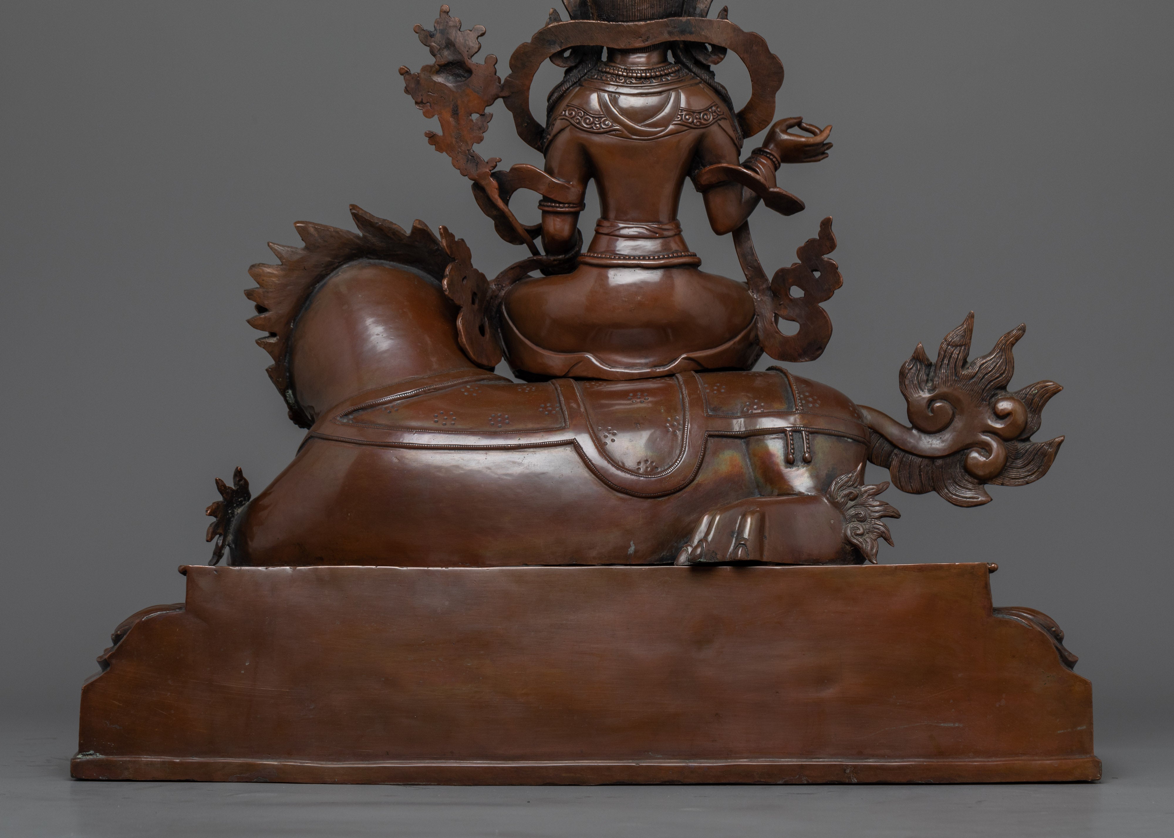 Oxidized Buddhist Art Chenrezig Statue | Handmade Fine Artwork of Nepal