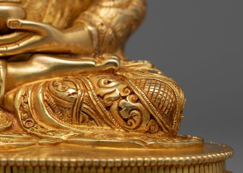 Amitabha Buddha Pure Land Statue | 24k Gold Gilded Figurine