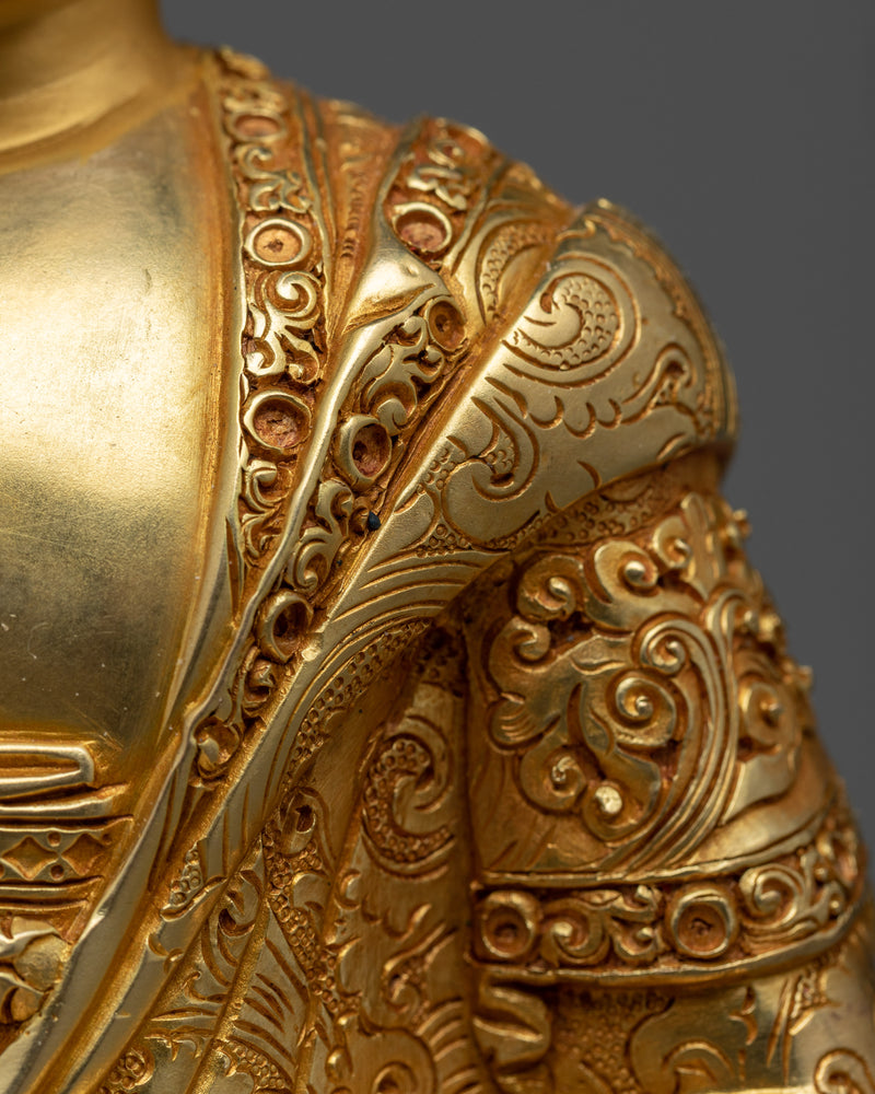Amitabha Buddha Pure Land Statue | 24k Gold Gilded Figurine
