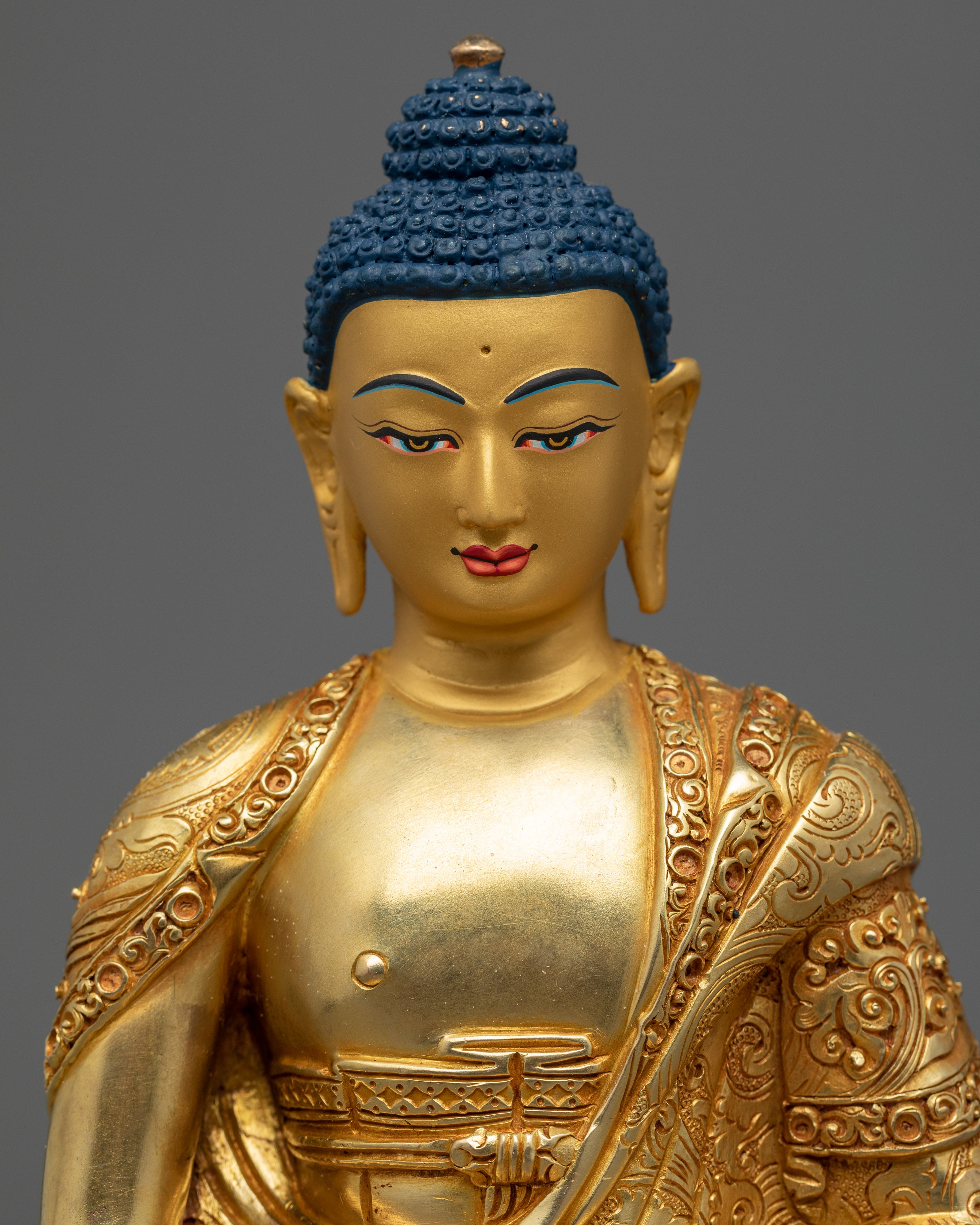 Amitabha Buddha Pure Land Statue | 24k Gold Gilded Figurine