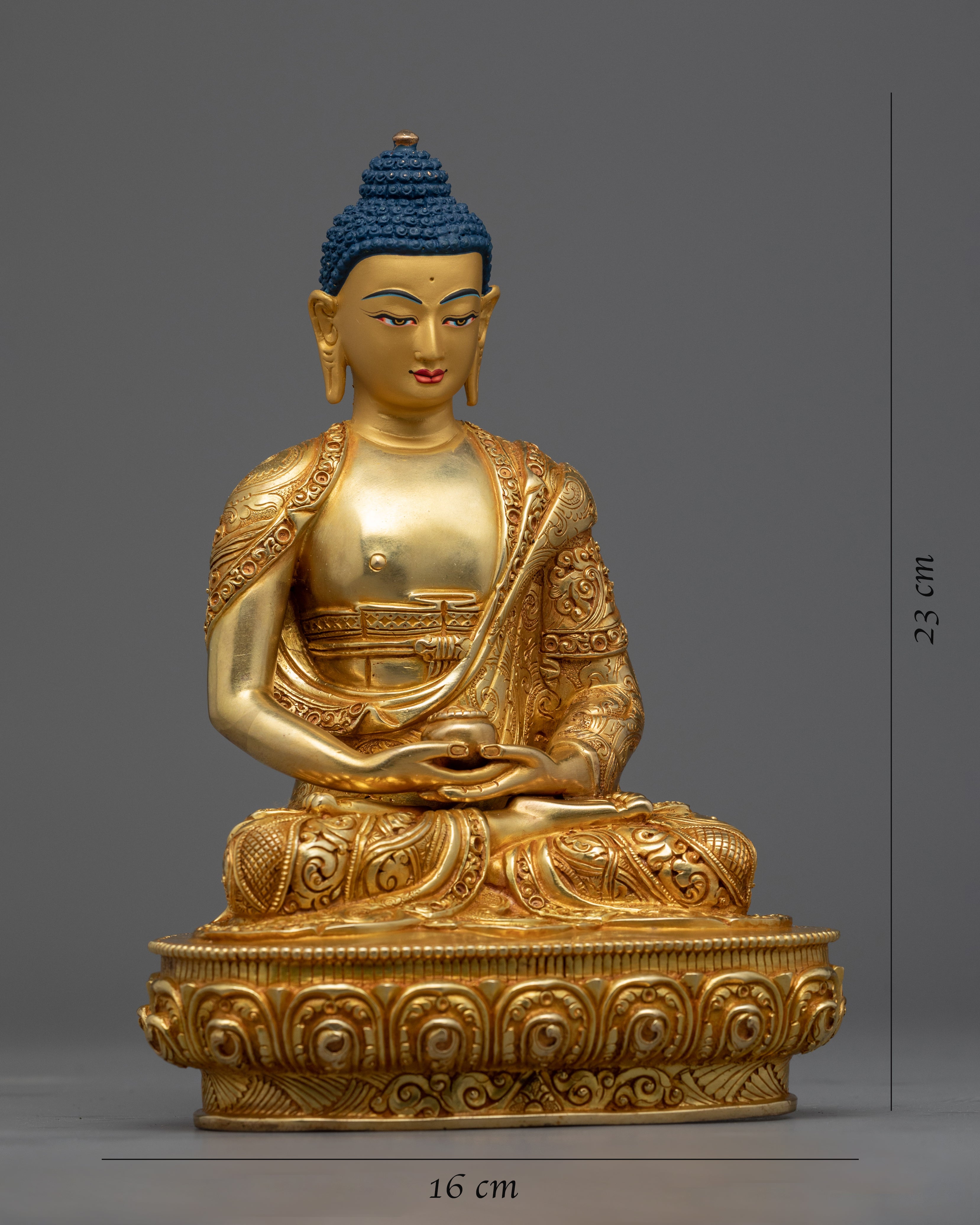 Amitabha Buddha Pure Land Statue | 24k Gold Gilded Figurine