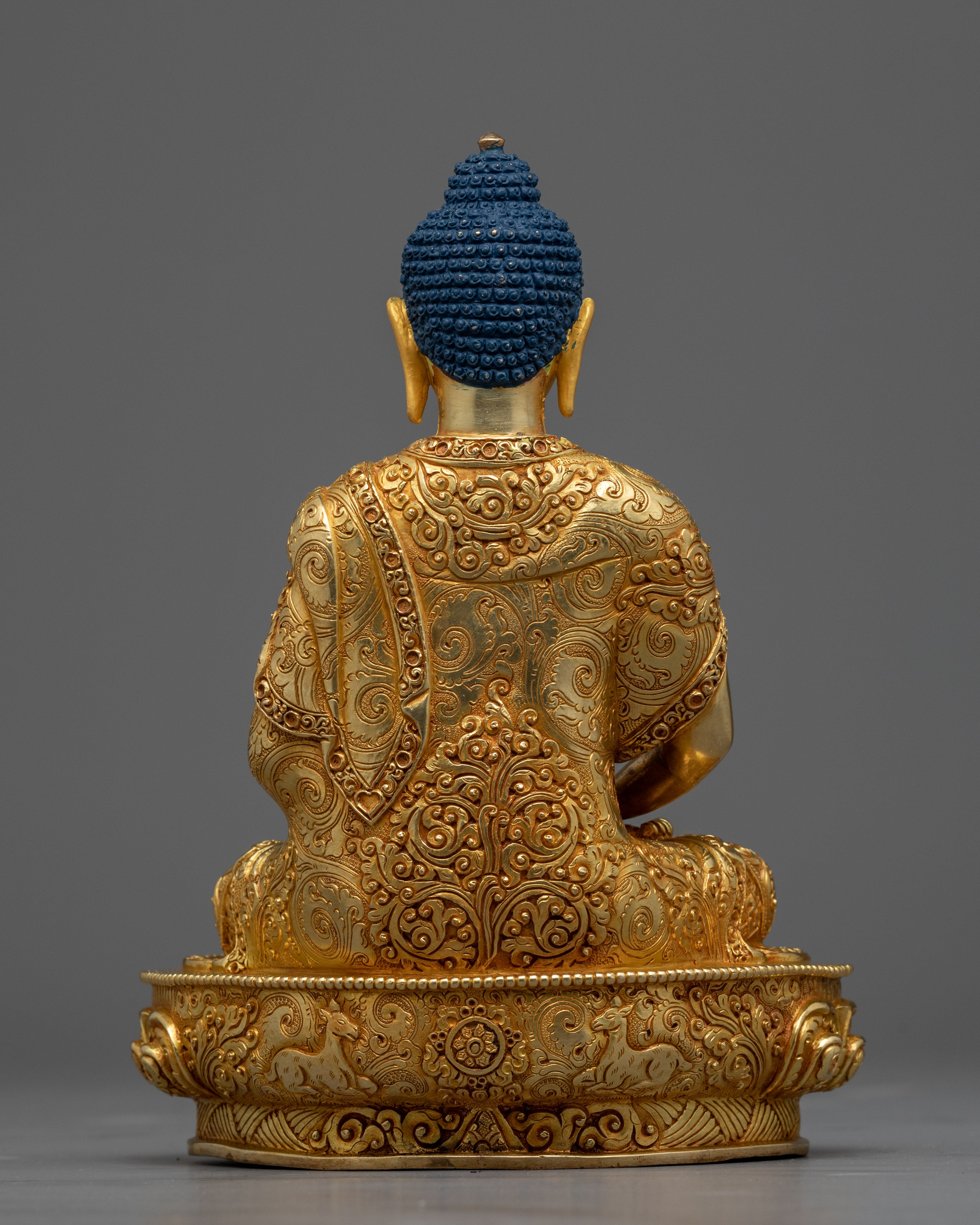 Amitabha Buddha Pure Land Statue | 24k Gold Gilded Figurine