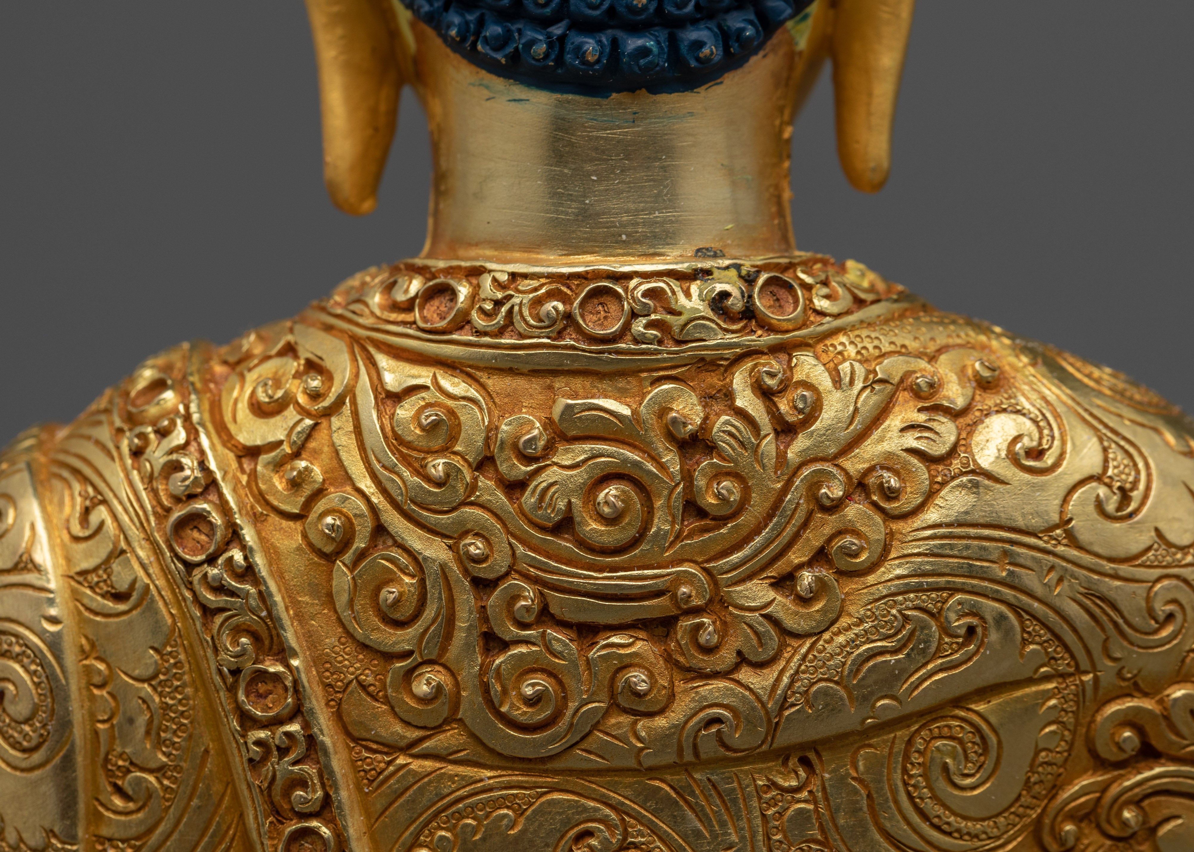 Amitabha Buddha Pure Land Statue | 24k Gold Gilded Figurine