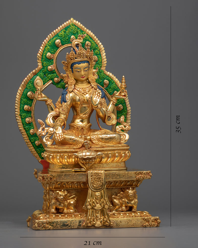 Goddess Laxmi Statue | Traditionally Handmade Goddess of Wealth, Prosperity, Wisdom