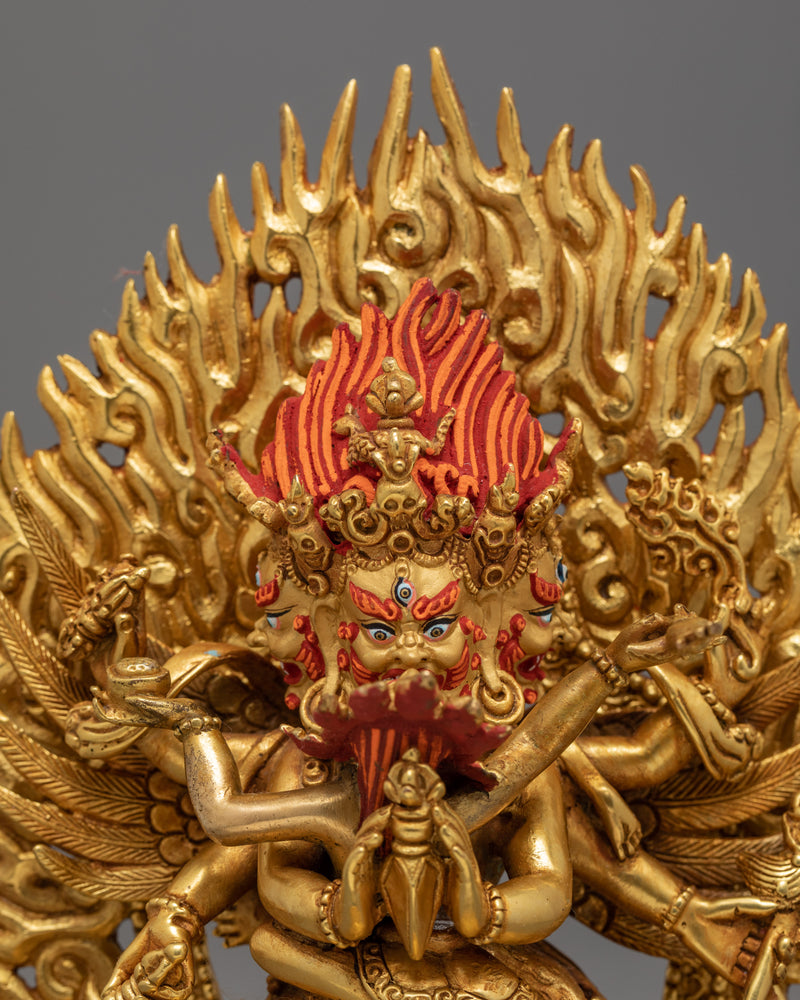 Phurba Vajrakilaya Statue | Handmade Wrathful Deity