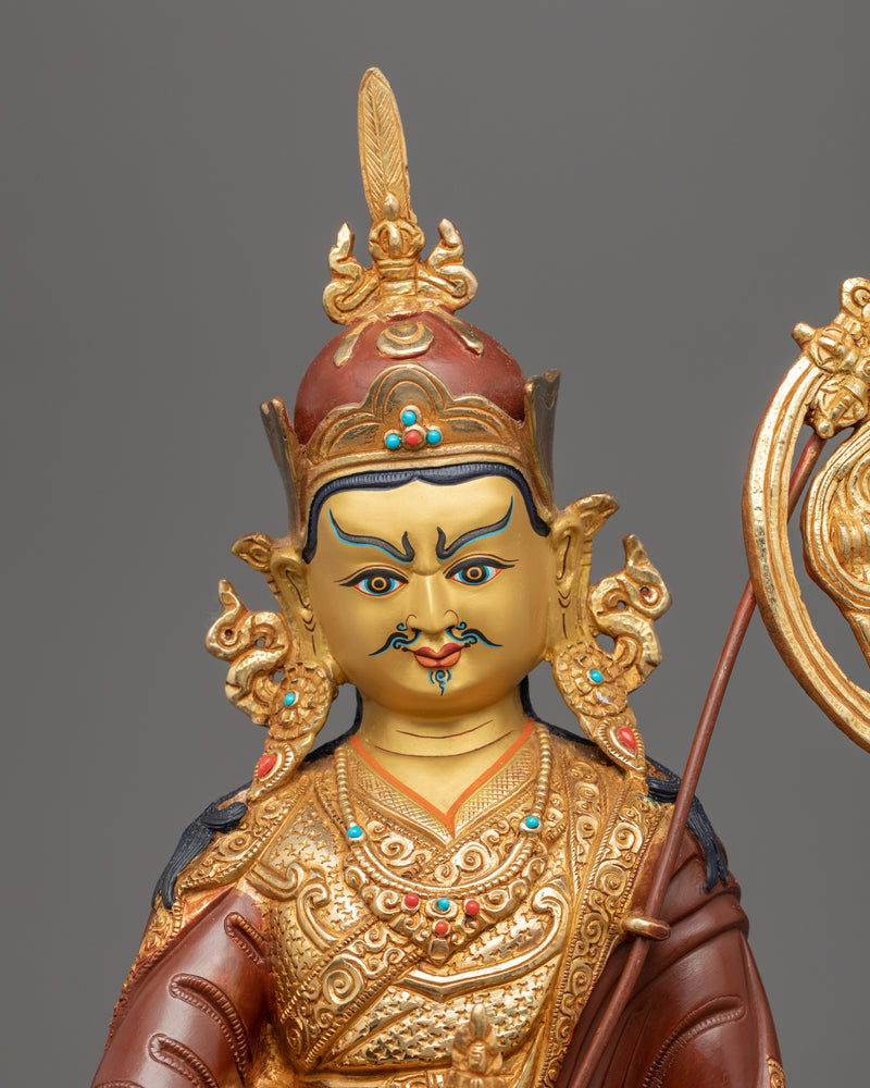 Guru Rinpoche Prayer in Tibetan | Handmade Sculpture of Nepal