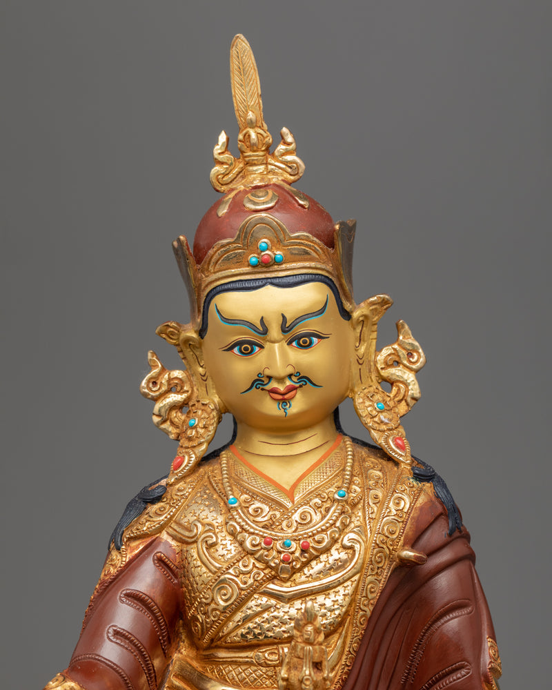 Guru Rinpoche Prayer in Tibetan | Handmade Sculpture of Nepal
