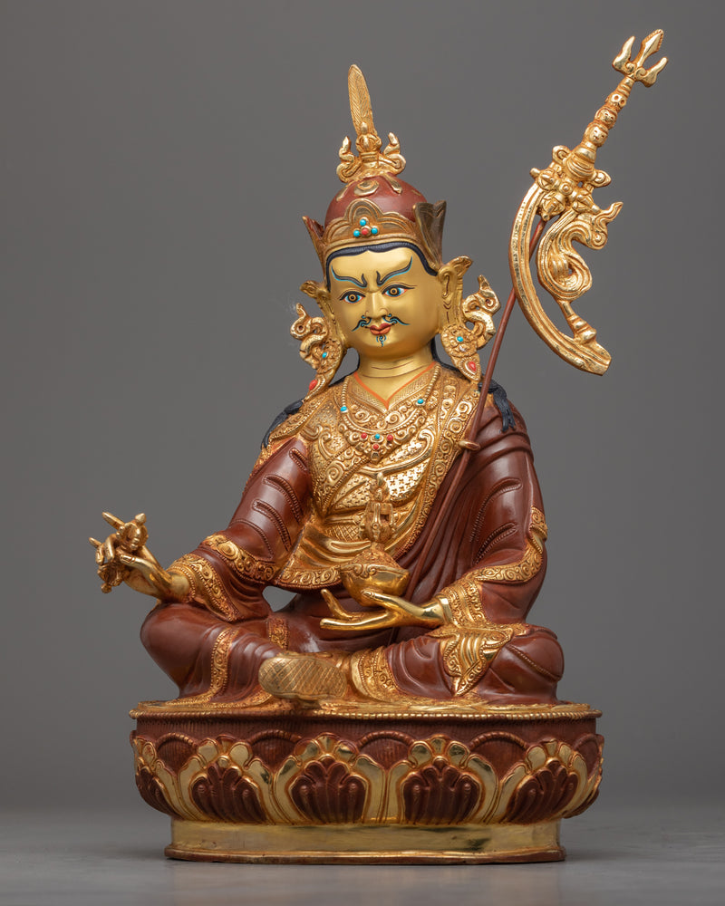 Guru Rinpoche Prayer in Tibetan | Handmade Sculpture of Nepal