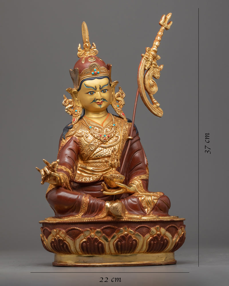 Guru Rinpoche Prayer in Tibetan | Handmade Sculpture of Nepal