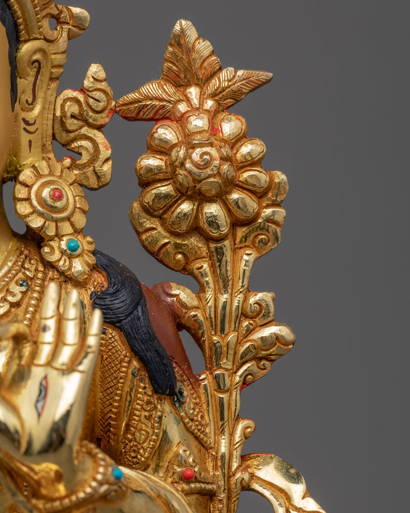 Buddhist Goddess White Tara Statue | Handmade Female Buddha Deity