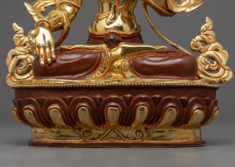Buddhist Goddess White Tara Statue | Handmade Female Buddha Deity