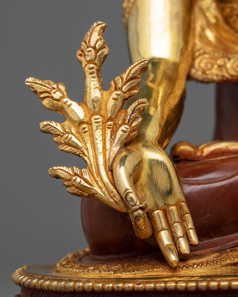 Medicine Buddha Healing Meditation Deity | Hand-Crafted Statue of Nepal