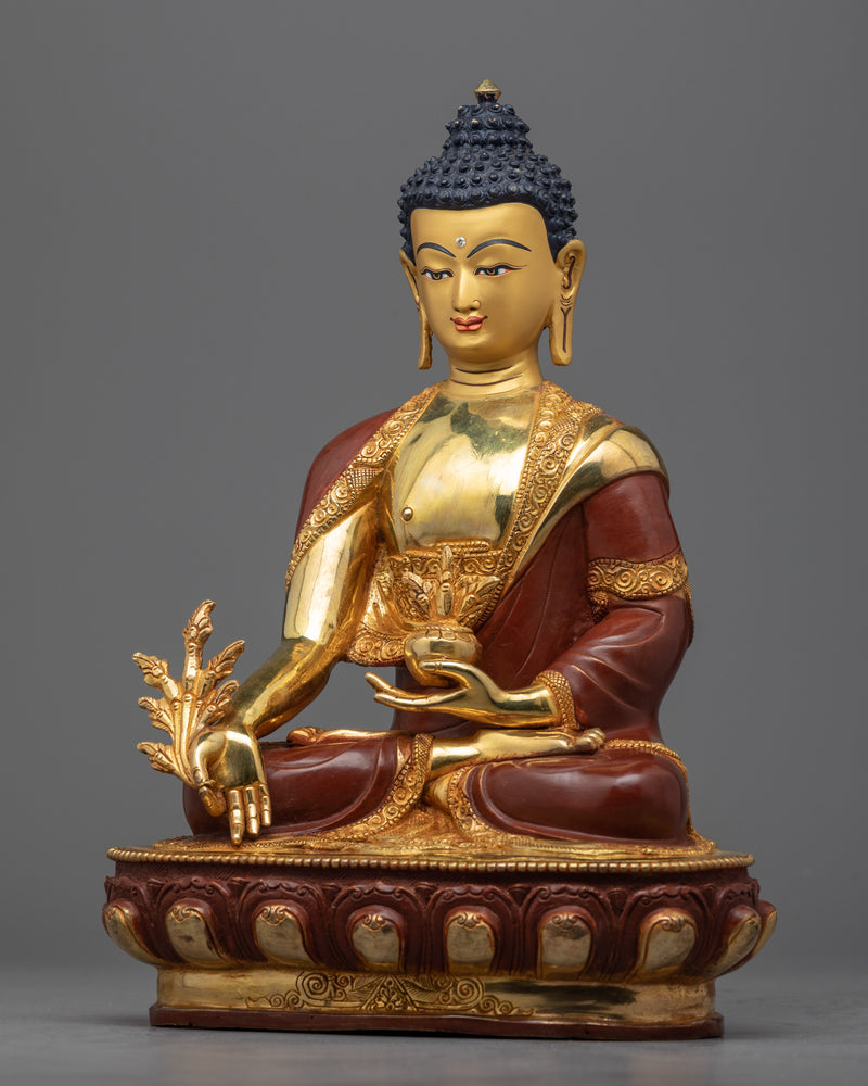 Medicine Buddha Healing Meditation Deity | Hand-Crafted Statue of Nepal