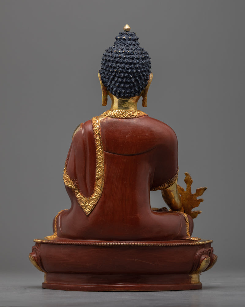 Medicine Buddha Healing Meditation Deity | Hand-Crafted Statue of Nepal