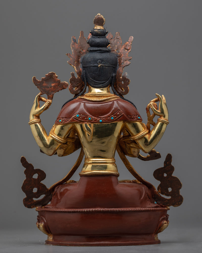 Chenrezig Buddha Statue | Traditionally Hand Curated Sculpture
