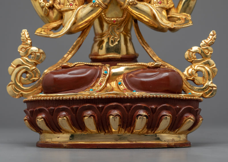 Chenrezig Buddha Statue | Traditionally Hand Curated Sculpture