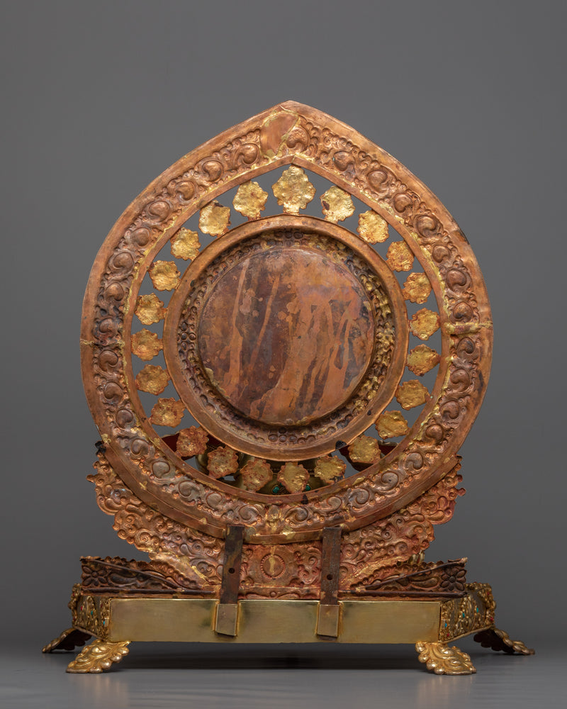 Dzambhala Wealth Buddha Statue | Gilded in genuine 24k Gold