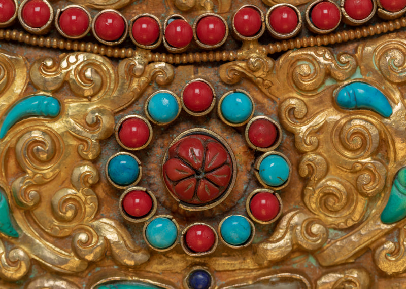 Dzambhala Wealth Buddha Statue | Gilded in genuine 24k Gold