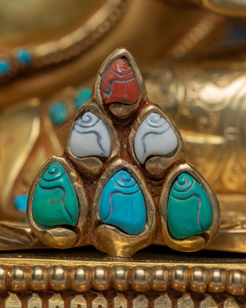 Dzambhala Wealth Buddha Statue | Gilded in genuine 24k Gold
