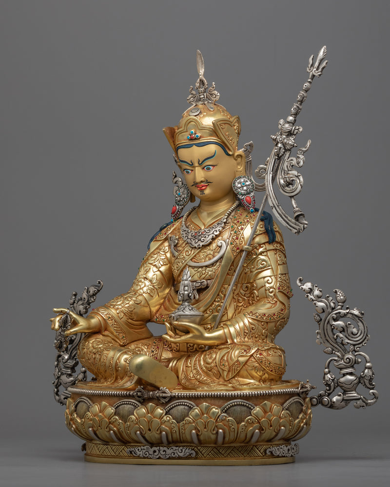 Padmasambhava Meditation Practice Statue | Guru Rinpoche Traditional Buddhist Statue