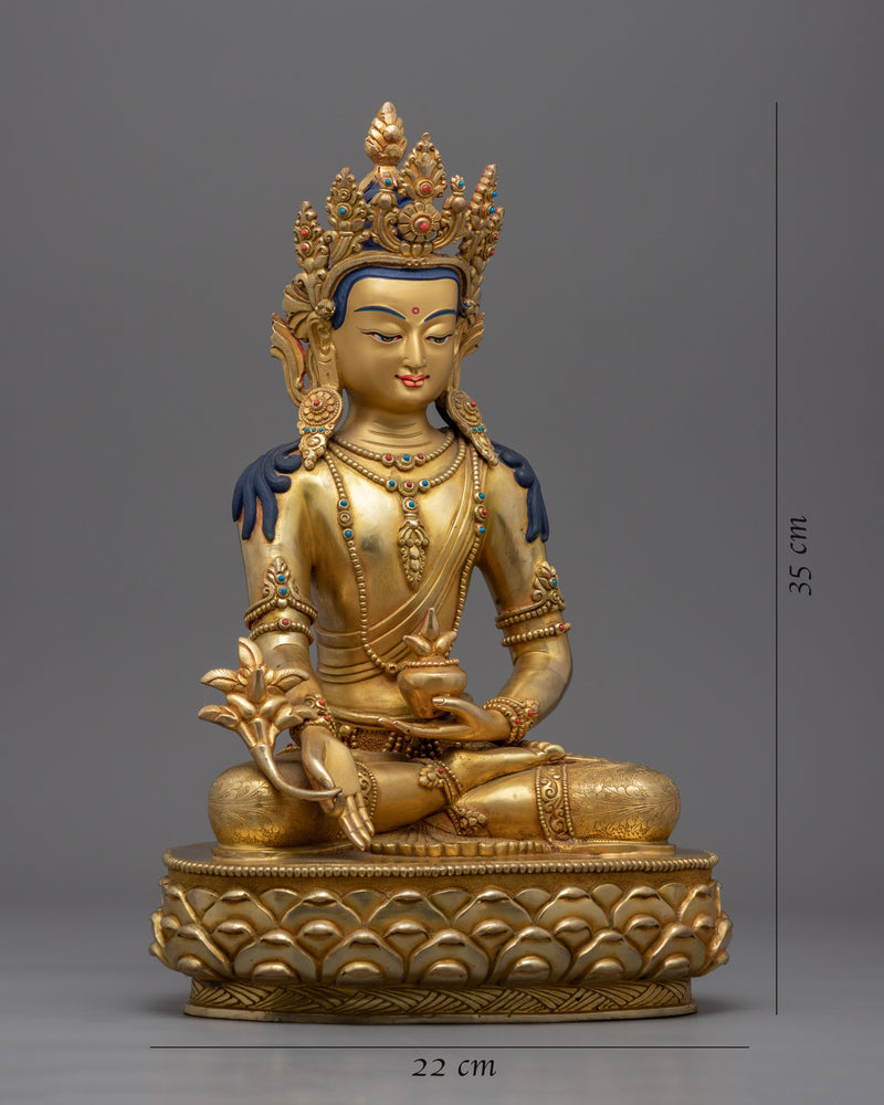 Medicine Buddha, Bhaisajyaguru Buddha Statue | Spiritual Handcrafted Statue for Healing