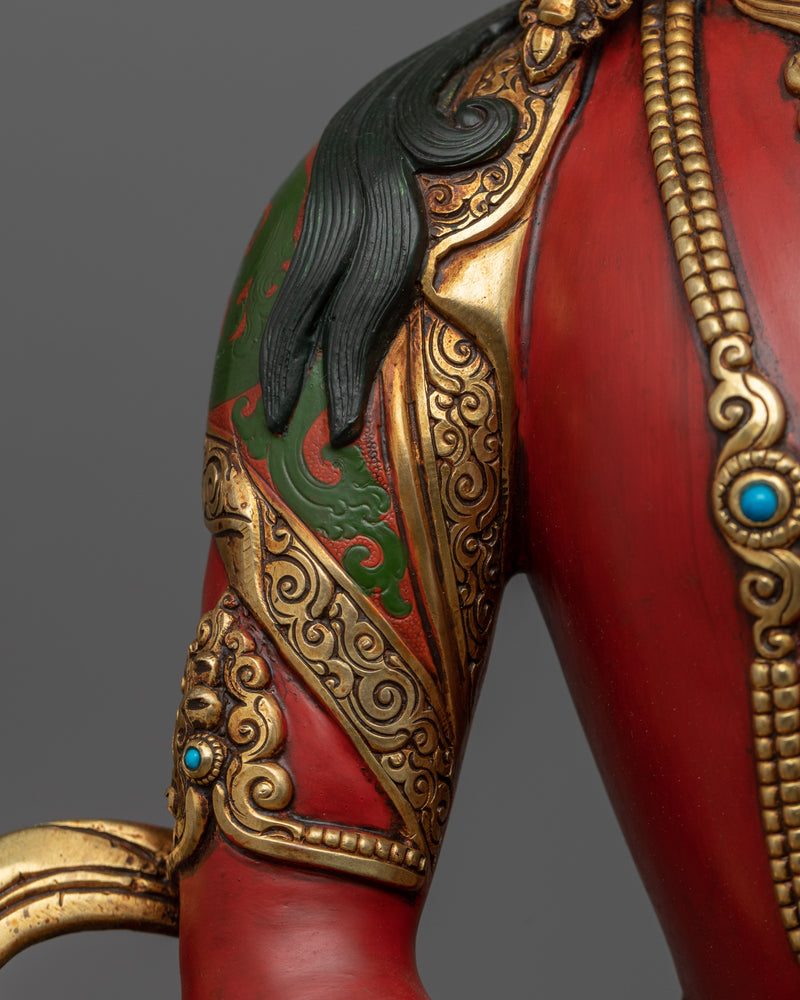Amitayus Mantra Practice Statuette | Amitayus, of Amitavyūhavatī pure realm Statue