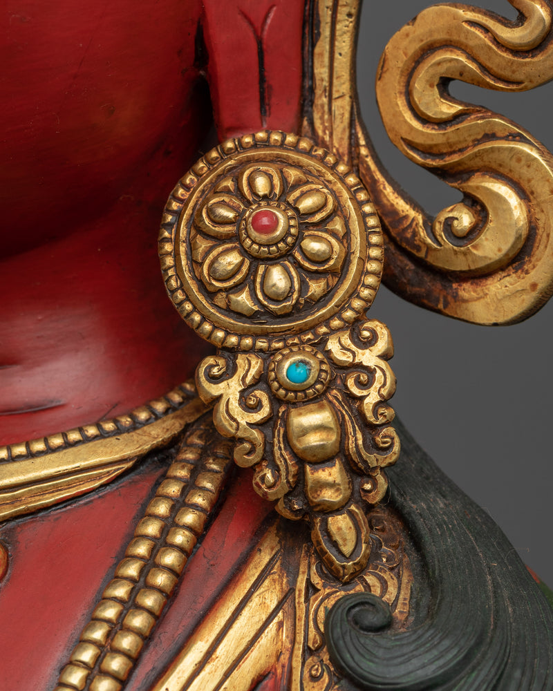 Amitayus Mantra Practice Statuette | Amitayus, of Amitavyūhavatī pure realm Statue