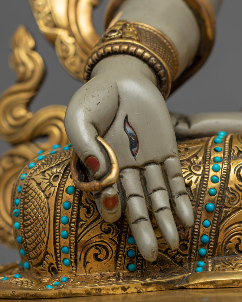 White Tara Chant Practice Statue |  Bodhisattva of Compassion Statue
