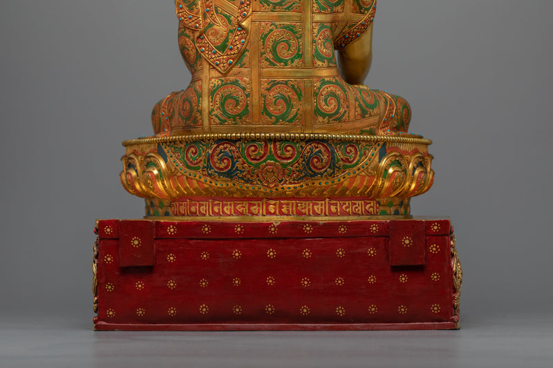 Hand-Carved Fasting Buddha Shakyamuni Statue | Buddhist Statue for Meditation