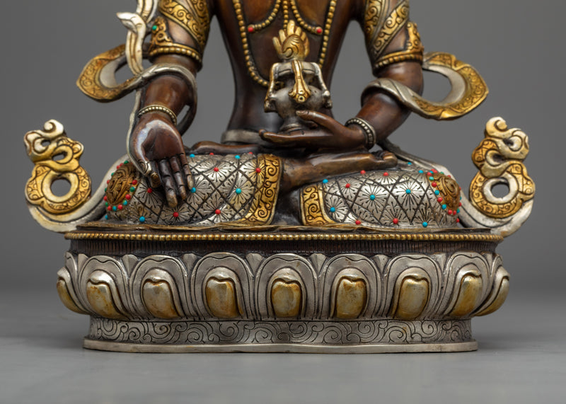Amitayus Acrylic Buddha Statue | Traditional Buddhist Art