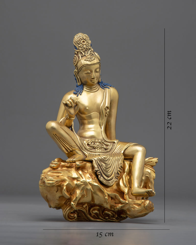 Gold Gilded Bodhisattva Guanyin Statue | Avalokiteshvara, Bodhisattva of Compassion
