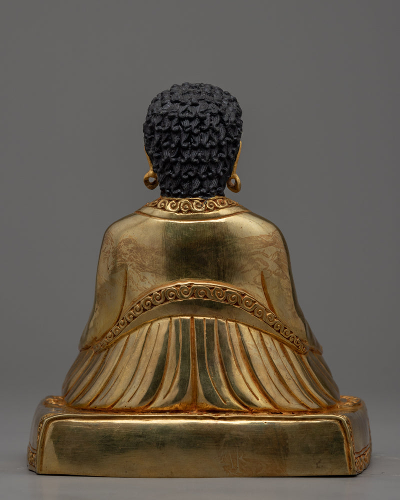 Tibetan Guru Statues Set | Gold Gilded Milarepa, Marpha & Gampopa Statue