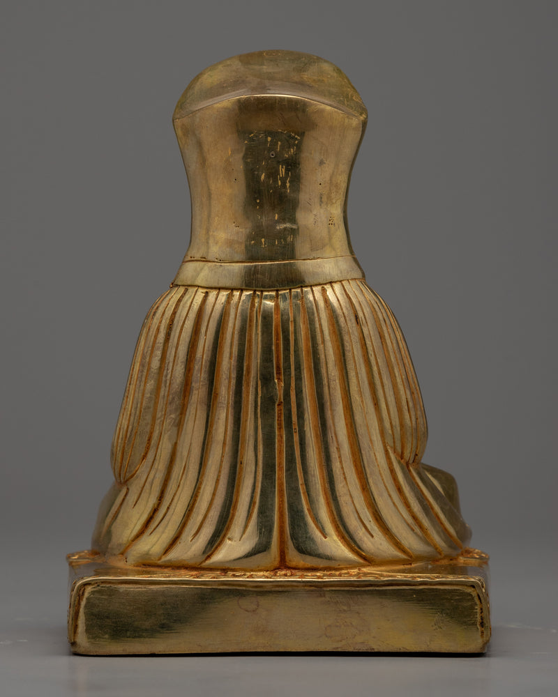 Tibetan Guru Statues Set | Gold Gilded Milarepa, Marpha & Gampopa Statue