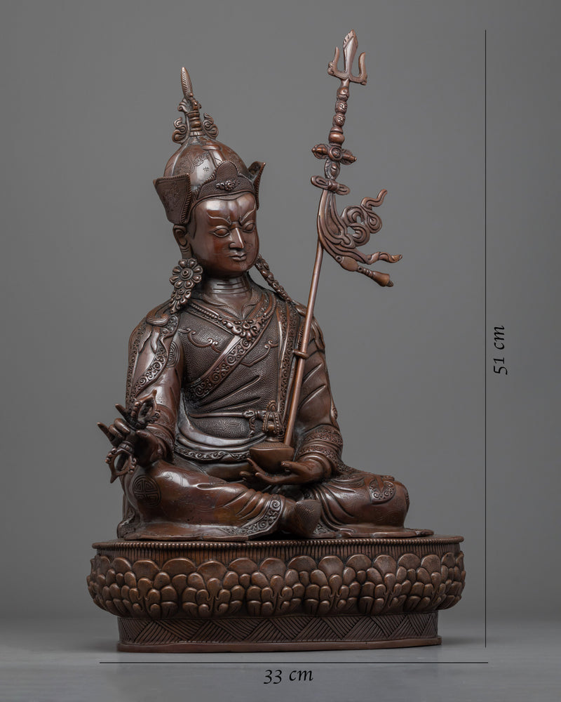 Lotus Born Master, Guru Rinpoche Statue | Traditional Himalayan Buddhist Art