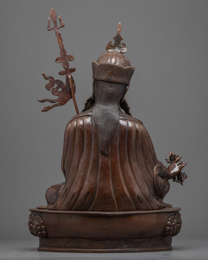 Lotus Born Master, Guru Rinpoche Statue | Traditional Himalayan Buddhist Art