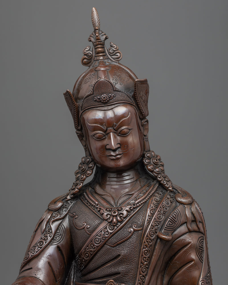 Lotus Born Master, Guru Rinpoche Statue | Traditional Himalayan Buddhist Art