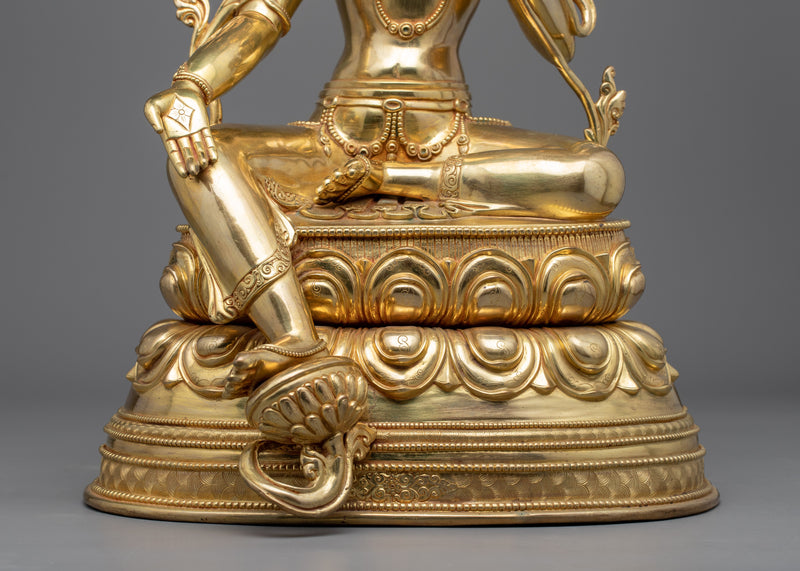 Green Tara, Bodhisattva of Compassion Statue |  Female Bodhisattva of Wisdom and Compassion