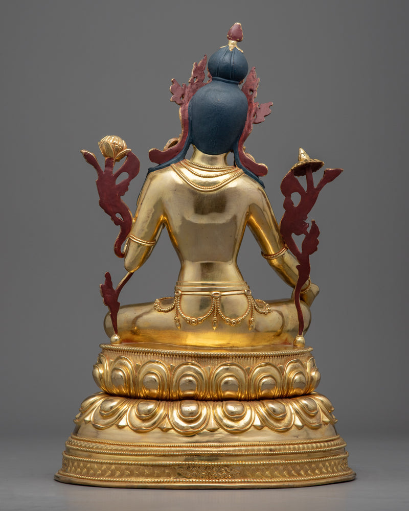 Green Tara, Bodhisattva of Compassion Statue |  Female Bodhisattva of Wisdom and Compassion