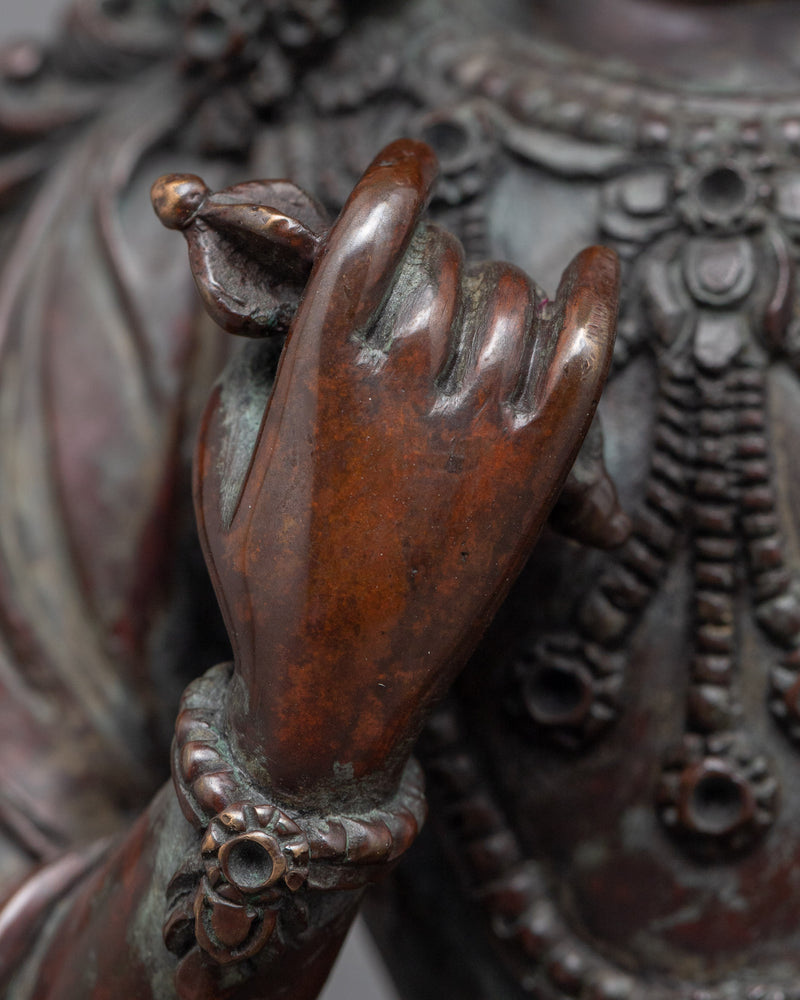 Classic Vajrasattva Bodhisattva Statue | Traditional Buddhist Art for Meditation