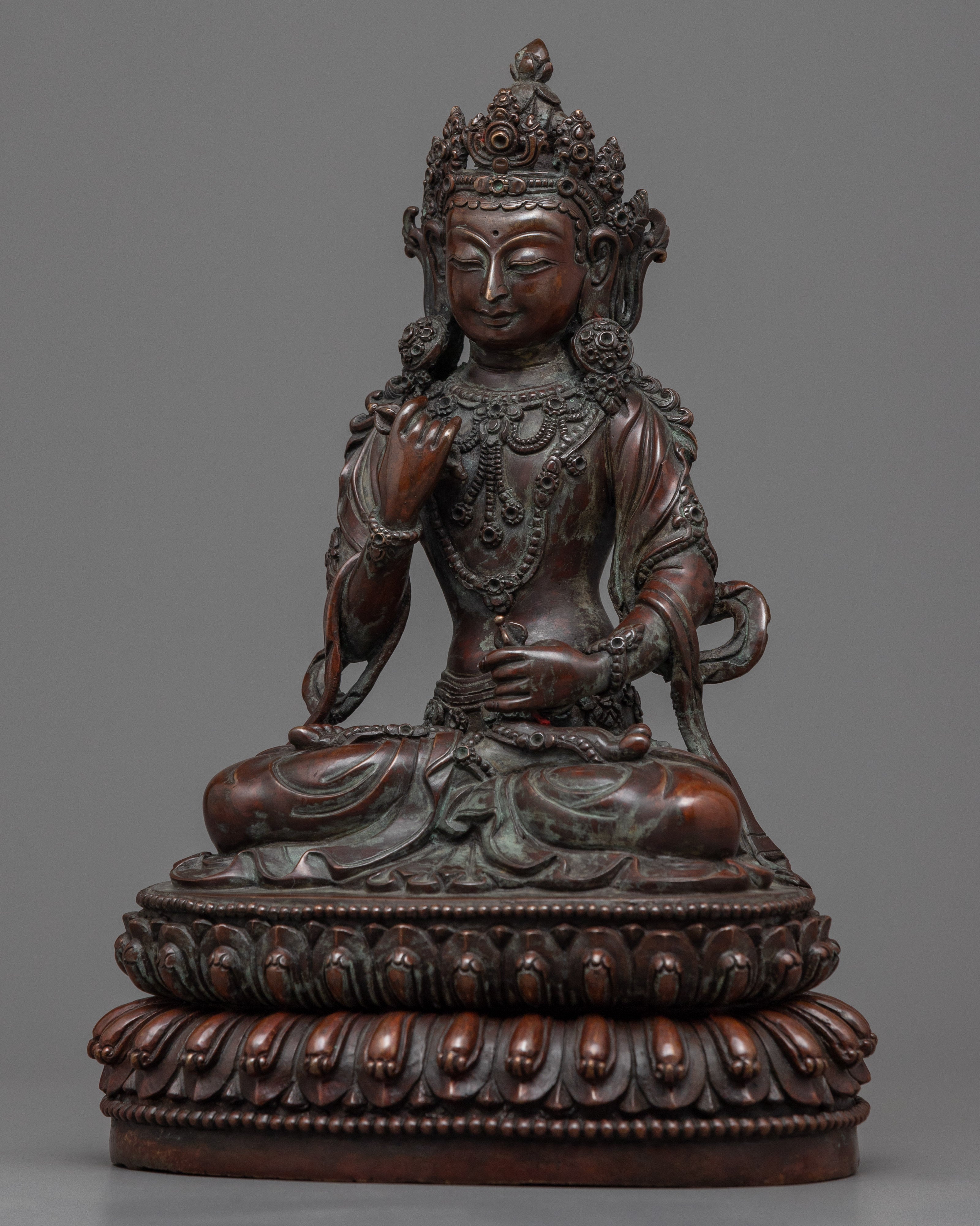 Classic Vajrasattva Bodhisattva Statue | Traditional Buddhist Art for Meditation