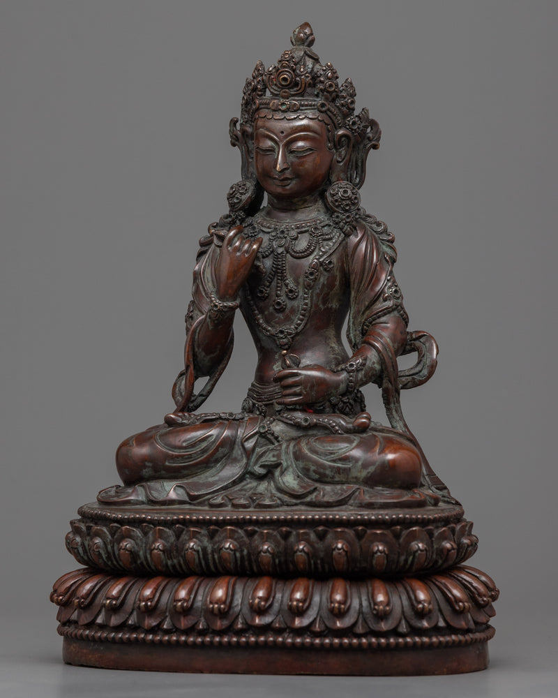 Classic Vajrasattva Bodhisattva Statue | Traditional Buddhist Art for Meditation
