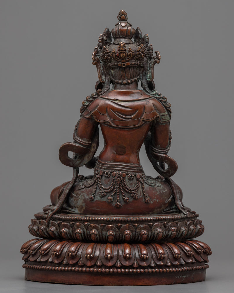 Classic Vajrasattva Bodhisattva Statue | Traditional Buddhist Art for Meditation