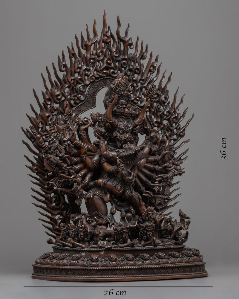 Yamantaka Destroyer of the God of Death Statue | Himalayan Buddhist Art